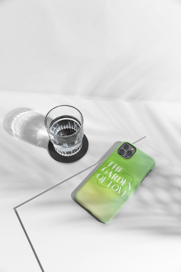green and black flip phone