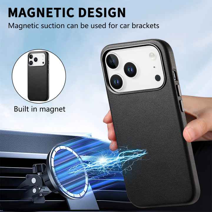 Official Magnetic Leather iPhone Case – Strong MagSafe Protection