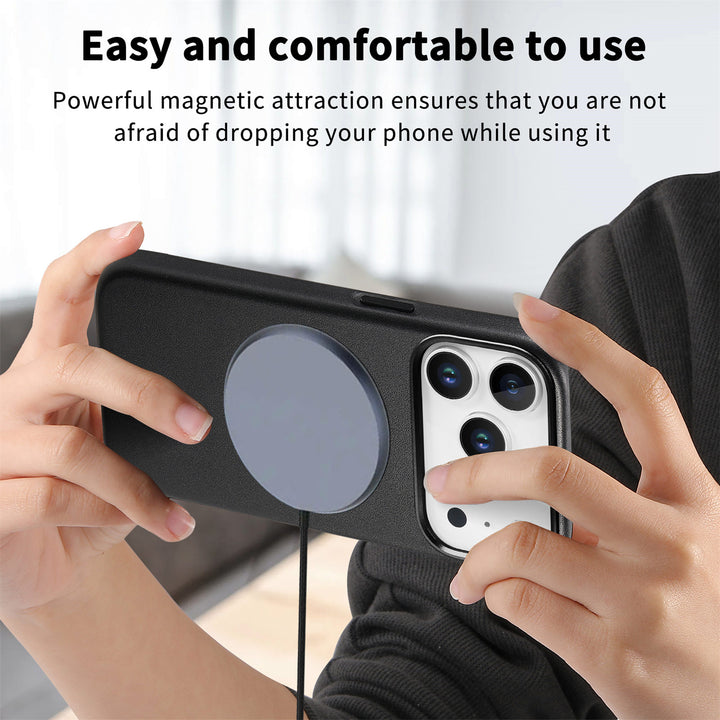 Official Magnetic Leather iPhone Case – Strong MagSafe Protection
