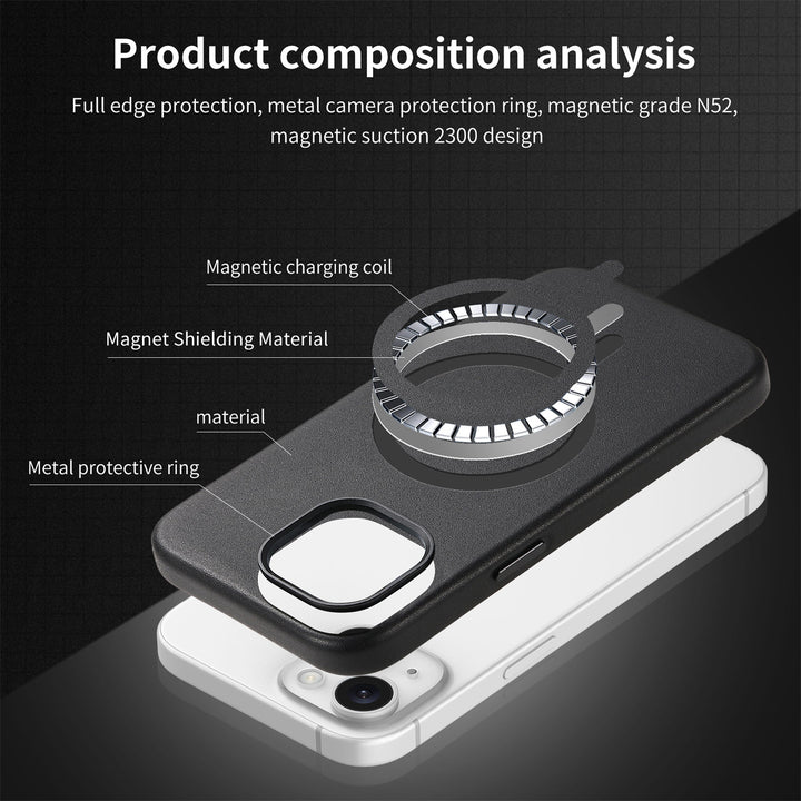 Official Magnetic Leather iPhone Case – Strong MagSafe Protection
