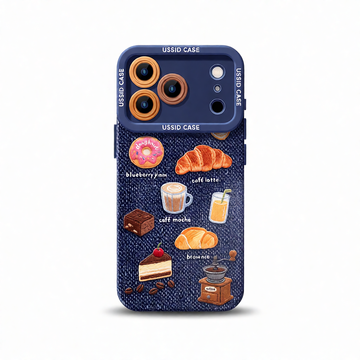 Denim Bread Silicone iPhone Case – Advanced Anti-Fall Soft Shell