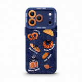 Denim Bread Silicone iPhone Case – Advanced Anti-Fall Soft Shell