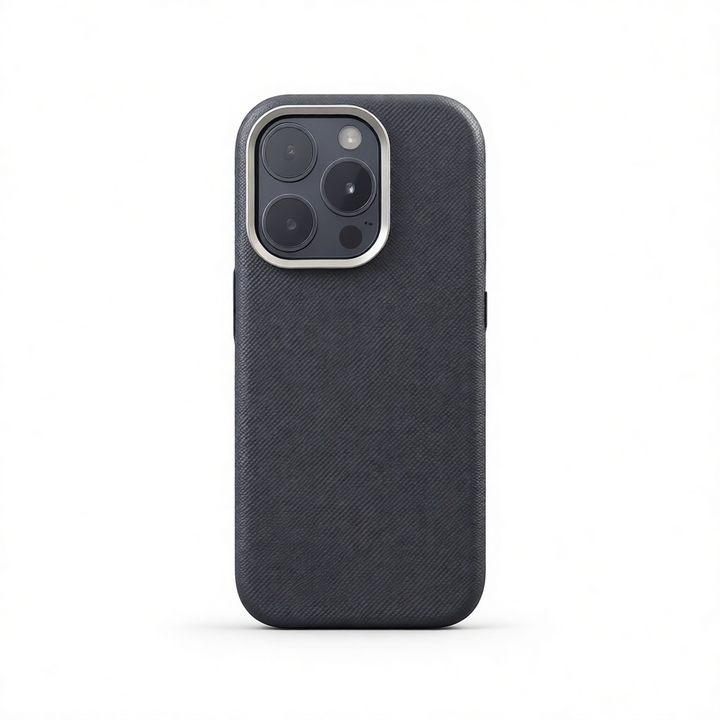 Business Diamond Pattern Leather iPhone Case – Magnetic and Shockproof Protection