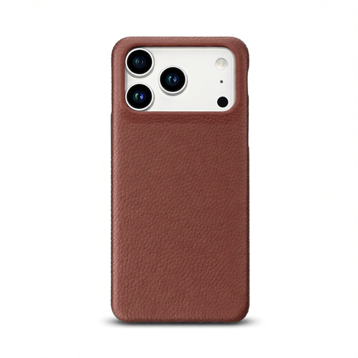 Litchi Grain Leather iPhone Case – Half-Cover Shockproof Protective Sleeve