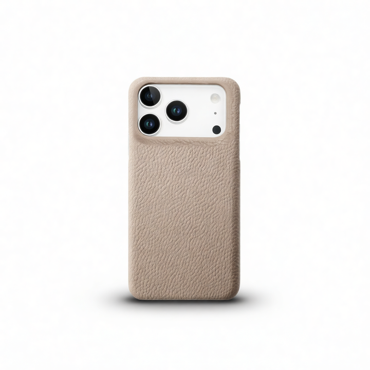 Litchi Grain Leather iPhone Case – Half-Cover Shockproof Protective Sleeve